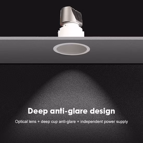 Arruela de parede comercial Allway Down Light LED embutida Slim Square Downlight